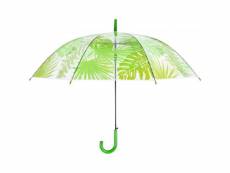 Parapluie transparent avec feuilles jungle 423803