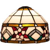 Plateau de table de forme Tiffany et diamètre de l'abat-jour 20 cm Série Rosy Ampoule non incluse Assemblage requisNon