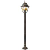 QAZQA antigua - Lampe sur pied extérieur - 1 lumière - Ø 18.4 cm - Doré - Classique/Antique - éclairage extérieur - Doré