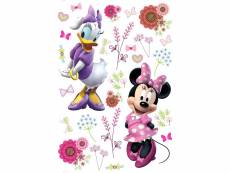 Sticker mural minnie mouse & daisy duck rose, violet et blanc - 600119 - 42,5 x 65 cm 600119