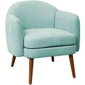 Svita - johan fauteuil lounge fauteuil rembourré accoudoirs moderne bleu-vert