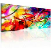 Tableau danse de l'arc-en-ciel - 135 x 45 cm - Multicolore