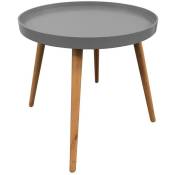 The Concept Factory - Table plateau ronde - Diam. 44 x 50 - Gris