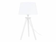 Utgard - lampe de chevet trépied bois blanc 65892