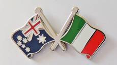 1000 drapeaux Australie et drapeau de l'Italie