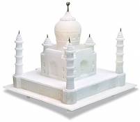 9inch Italian Marble White Taj Mahal Replica for Decor