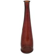 Atmosphera - Vase long Uly en verre recyclé H80cm ambre créateur d'intérieur - Ambre