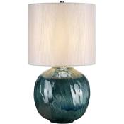Blue Globe - 1 lampe de table lumineuse bleue, E27 - Elstead