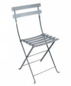 Chaise pliante Bistro / Métal - Fermob gris en métal