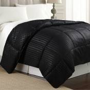 Couette Soft Luxe noir - Tempérée 250 g/m² - Thermorégulatrice