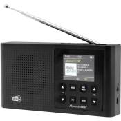 DAB165SW Radio de poche dab+, fm rechargeable noir