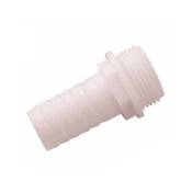 Embout mâle cannelé polyamide - Filetage: 40 x 49 - Ø tuyau mm: 40