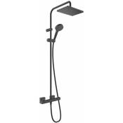 Hansgrohe Vernis Shape - Set de douche Showerpipe 230 avec thermostat, EcoSmart, noir mat 26097670