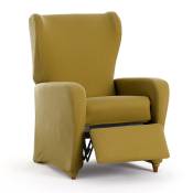 Housse de fauteuil relax extensible moutarde 60 - 75