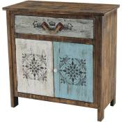 HW - Commode Funchal armoire table d'appoint, vintage, shabby chic, 84x80x40cm