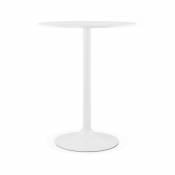 Kokoon Design Table bar design BOLERO WHITE 90x90x110