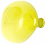 Patère Bubble Large / Ø 15 cm - Verre soufflé bouche - Petite Friture jaune en verre
