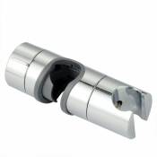 Porte-douche réglable pour glissières, diamètre de 18 à 25 mm, gris - silver