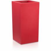 Pot de fleur torre 80 en plastique, dimensions: 40x40x80 cm (l/p/h), couleur: rouge mate - rot