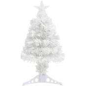 Sapin de Noël artificiel avec led Blanc 64 cm Fibre