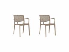 Set 2 fauteuil trama - resol - vert - fibre de verre, polypropylène 570x540x800mm