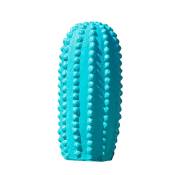 Statuette cactus turquoise H30cm