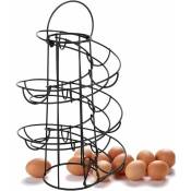 Support à Oeufs Spirale Oeufs Presentoir en Métal Panier Distributeur à œufs Porte-Oeuf