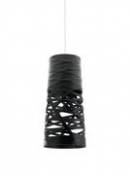 Suspension Tress Mini / Ø 20 cm x H 43 cm - Foscarini noir en plastique