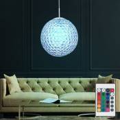 9 watts RGB LED suspension boule de cristal lampe suspension couleur changeante éclairage