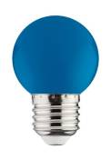 Ampoule led globe bleu 1W (Eq. 8W) E27 - Bleu