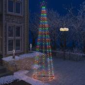 Arbre de Noël cône 400 LED colorées décoration