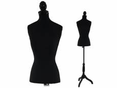 Buste de couture mannequin femme déco vitrine noir dec04010