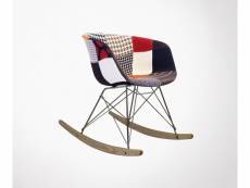 Chaise à bascule rembourrée patchwork ray - modèles