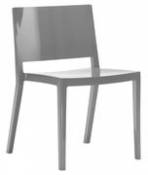 Chaise empilable Lizz / Version brillante - Kartell gris en plastique