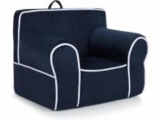 Costway fauteuil pour enfant de 0 à 5 ans, canapé avec de tissu en velours et rembourré d’éponges de haute qualité, chaise pour salle de jeux, chambre