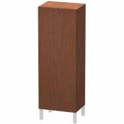 Duravit - L-Cube armoire mi-haute, largeur 500mm, profondeur 363mm, 1 porte, charnière à droite, Coloris: Placage noyer américain en bois véritable