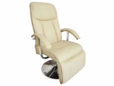 Fauteuil de massage confort relaxant massage massant détente beige helloshop26 1702005
