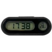 Horloge de voiture, horloge numérique de voiture avec thermomètre Mini horloge de tableau de bord de voiture (horloge numérique de voiture)