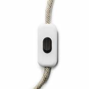 Interrupteur unipolaire Creative Switch Blanc | Effet Wengé - Effet Wengé