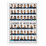 LEGENDS OF INTER MILAN - Affiche d'art 50 x 70 cm
