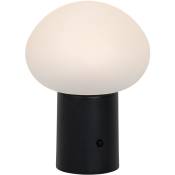 Louise - led Dimmable Lampe de Table sans fil rechargeable usb variateur inclus - 1 lumière - ø 16.3 cm - Noir - Design - éclairage extérieur - Noir