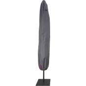 Oviala - Housse pour parasol droit 210 cm grise - Gris