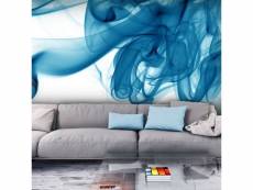 Papier peint intissé abstractions fumée bleue taille