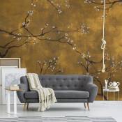 Papier peint panoramique intissé cerisiers Japonais