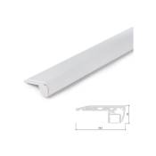 Profil Aluminium Pour Bande LED Éclairage Escaliers - Diffuseur laiteux x 1M (SU-S001-O)
