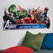 Roommates - Stickers géant Avengers Prénom Marvel