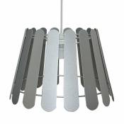 Suspension en lamelles de métal tintia pour utilisation en intérieur - Style Campagne - D30,5 cm - 1 lumière 8W, douille E27 - ampoule(s) non