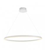 Suspension LED intégré Staten 1 ampoule Alliage d'aluminium,acrylique Peinture blanc Mat,silicone blanc