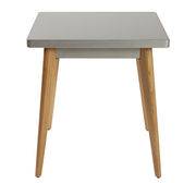 Table carrée 55 / 70 x 70 cm - Métal & pieds bois