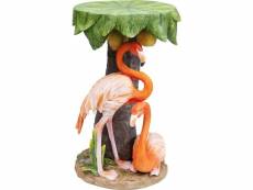 "table d'appoint animal flamants roses kare design"